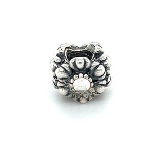 Pandora White Cz Bloom Charm